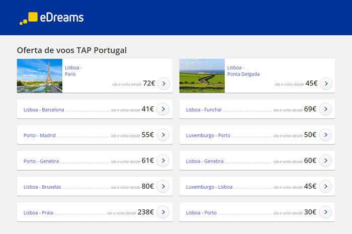 TAP Portugal voos baratos 2