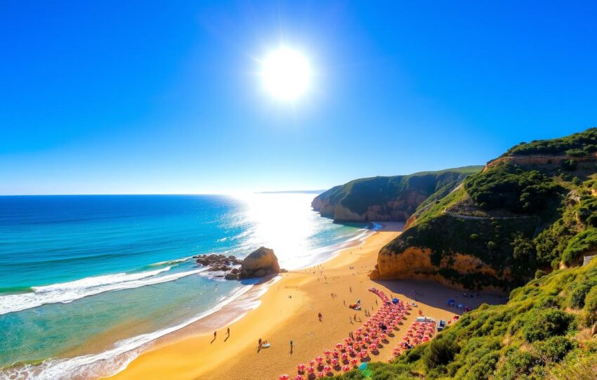 praia mais quente de portugal