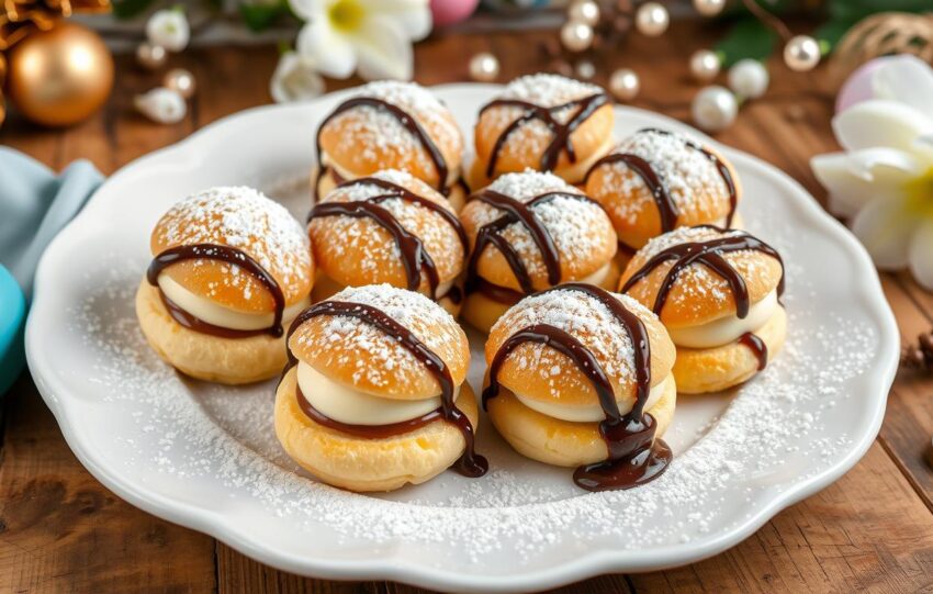 profiteroles receita fácil