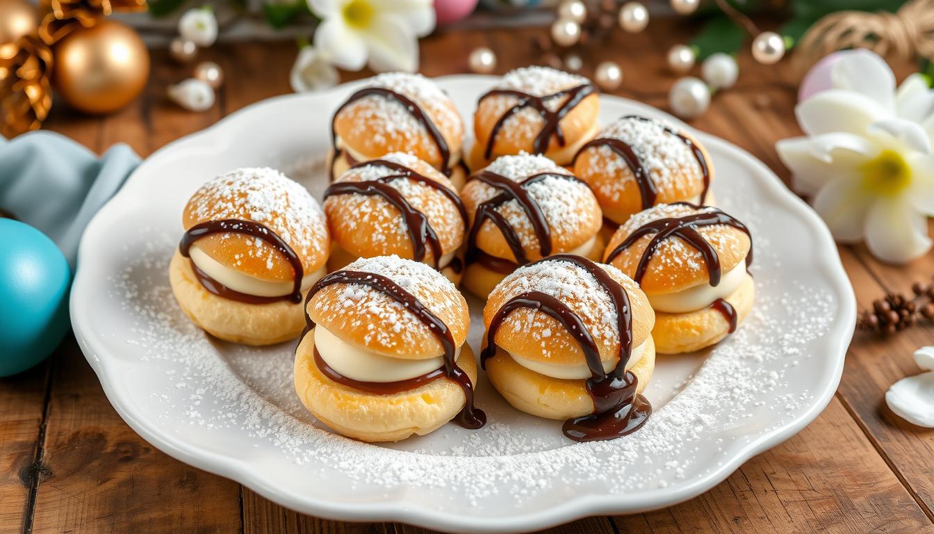 profiteroles receita fácil